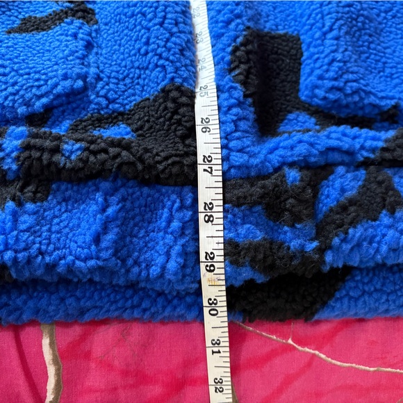 Current Mood Skull On My Sleeve Sherpa Zip Up Hoodie/Jacket by Dolls Kill - Picture 9 of 12